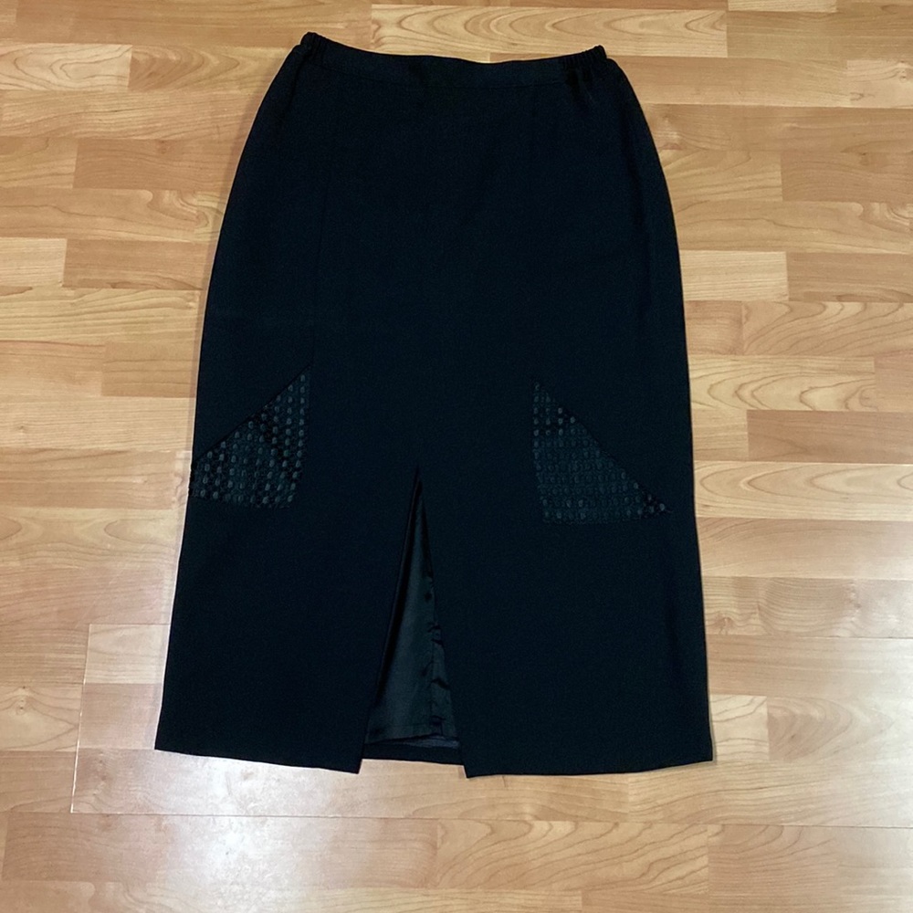 Ferrenti Black Maxi Skirt
